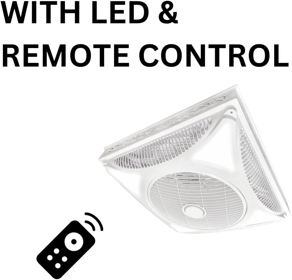 FIXER Ceiling fan with led light and remote 3 speed FB-2002