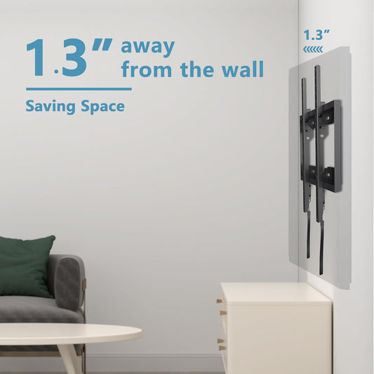 FIXER 40'’- 80'’ TV Wall Bracket And Mount - Black