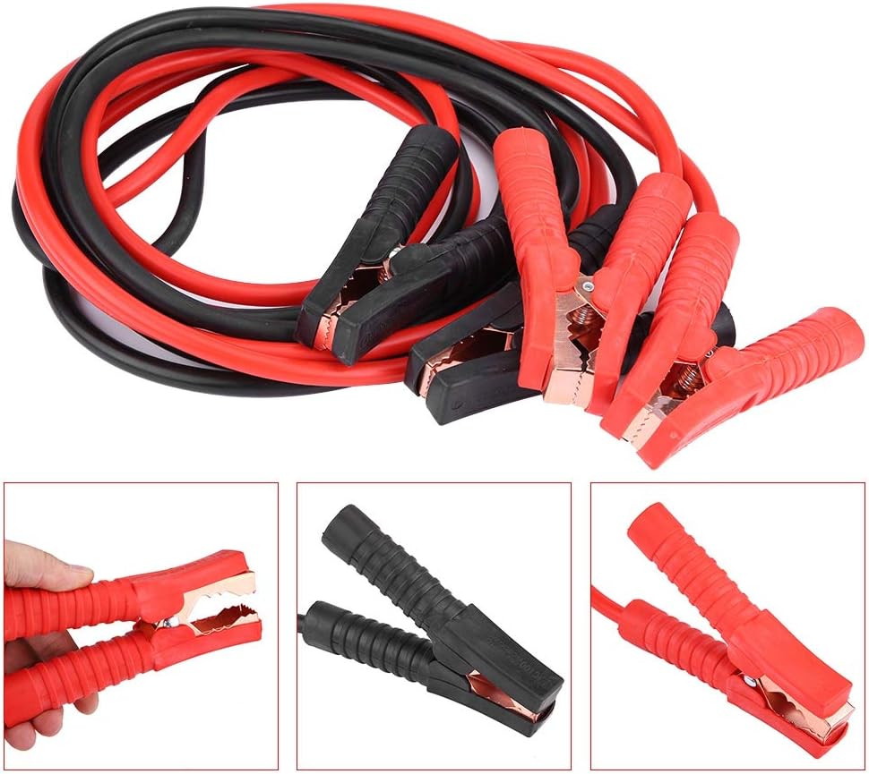 1 Pair of 12V Car Power Booster Cable Emergency Battery Jumping Cables Battery Line(4M/2000A)