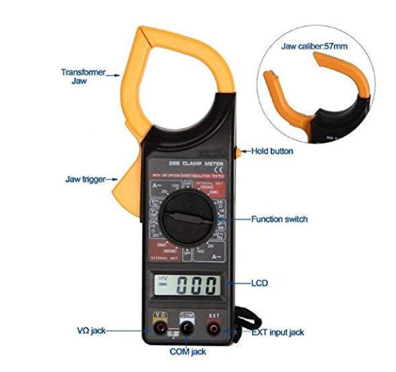 FIXER Automatic Multimeter Digital Clamp Meter, Ammeter, Voltage Tester