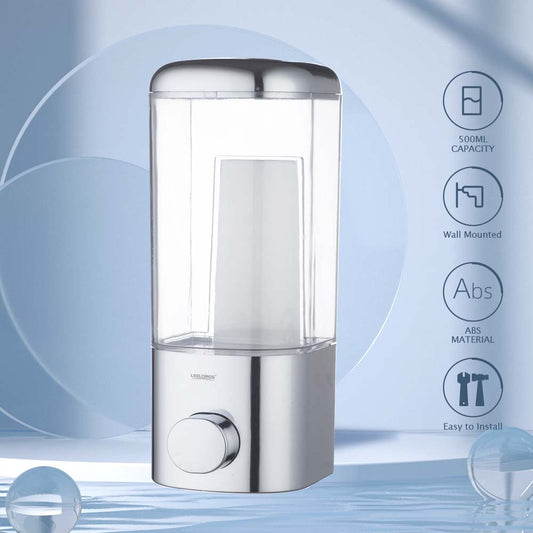 Universal Wall-Mounted Liquid Soap & Sanitizer Dispenser – Space-Saving Hygiene Solution 500ML