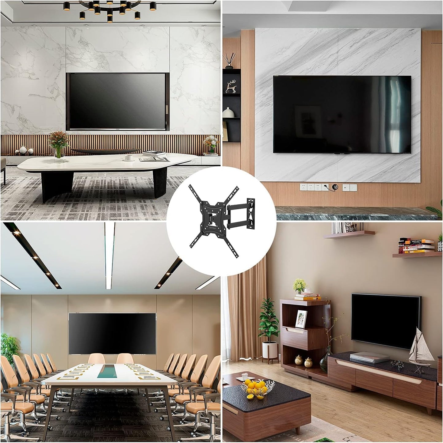 Swing/Movable TV Wall Mount Bracket Arm Folding for 14"-55" Universal LED LCD Plasma