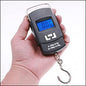 FIXER Electronic Portable Fishing Hook Type Digital LED Screen Luggage Weighing Scale, 50 kg Digital Weighing Scale (Black