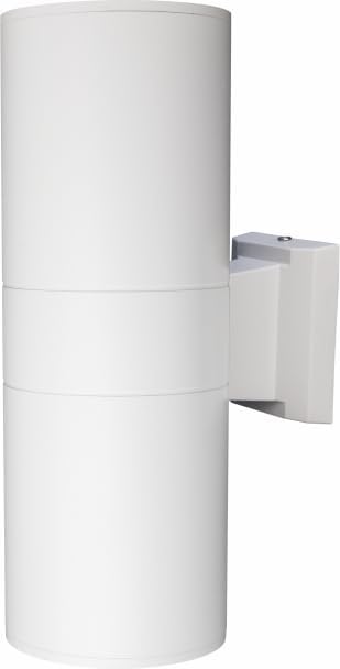 LED GU10 Aluminum Body Waterproof Outdoor Up-Down Wall Lamp – Warm White, White Body