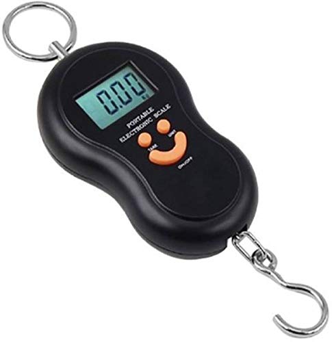 50kg/10g Luggage Weighing Scale Digital Electronic Balance Backlit LCD Display Fishing Scales with Hanging Hook