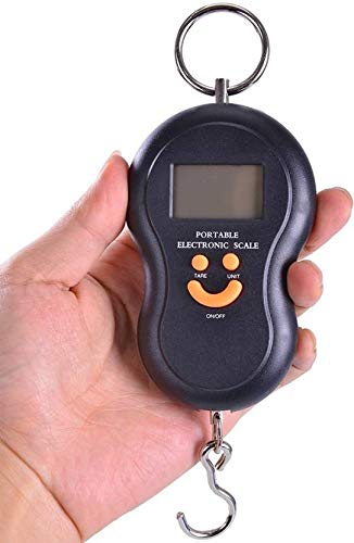 50kg/10g Luggage Weighing Scale Digital Electronic Balance Backlit LCD Display Fishing Scales with Hanging Hook