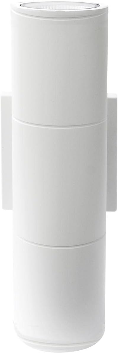 LED GU10 Aluminum Body Waterproof Outdoor Up-Down Wall Lamp – Warm White, White Body