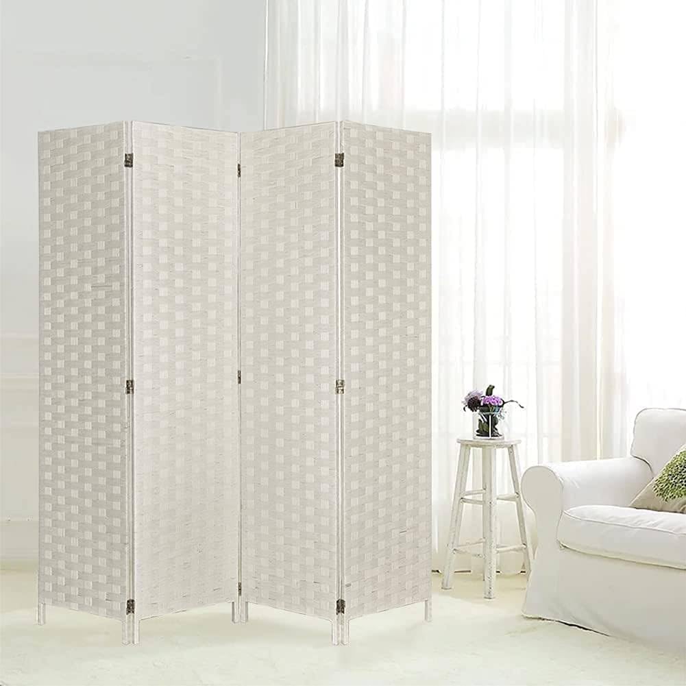 Fixer Foldable & Movable Hand-Woven Room Divider [200 x 180 cm] – Stretch Partition for Office, Bedroom, Living Room, Hotel Wall