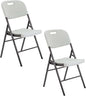 Folding Plastic Chair – Heavy-Duty, Stackable with Molded Seat & Back