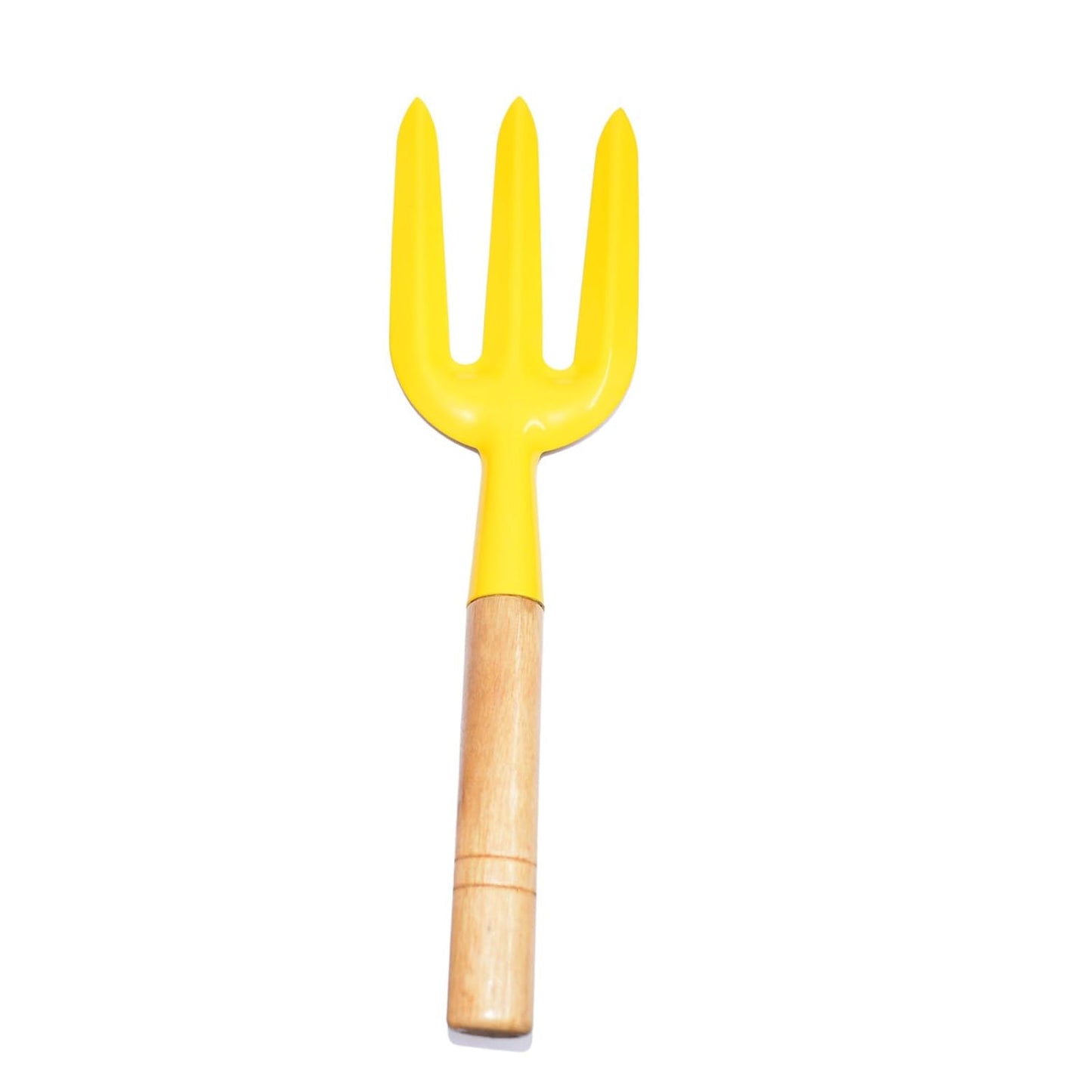 FIXER Gardening Tools Set for Digging & Planting Big Trowel, Garden Fork, Cultivator Wooden Handle (Combo of 3)