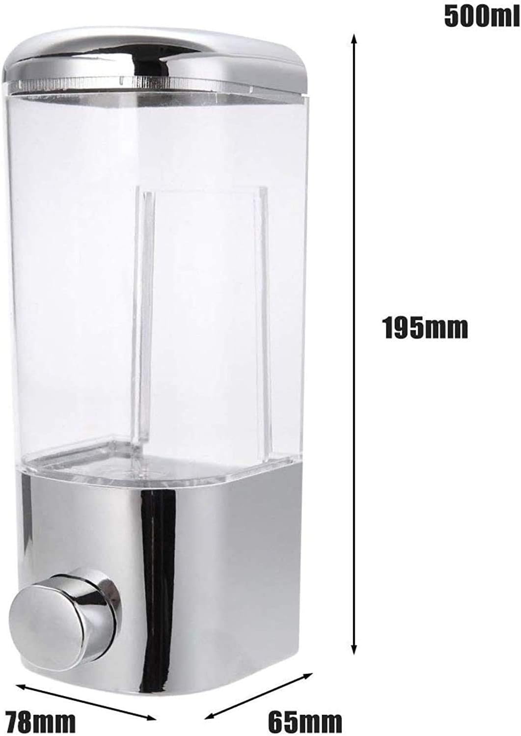 Universal Wall-Mounted Liquid Soap & Sanitizer Dispenser – Space-Saving Hygiene Solution 500ML