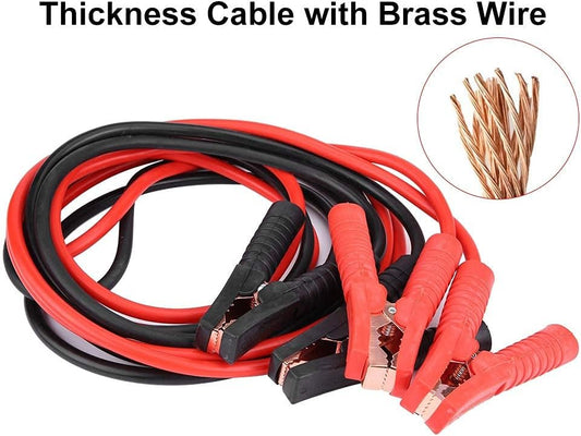 1 Pair of 12V Car Power Booster Cable Emergency Battery Jumping Cables Battery Line(4M/2000A)