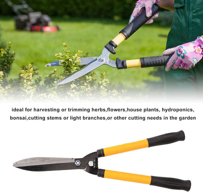 Garden Hedge Shears 56cm Gardening Tools, Hedge Shears Shock Absorbing Bumper Aluminum Handles for Manual Hedge. Garden Scissor 56cm