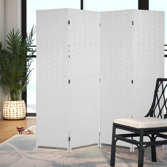 Fixer Foldable & Movable Hand-Woven Room Divider [200 x 180 cm] – Stretch Partition for Office, Bedroom, Living Room, Hotel Wall