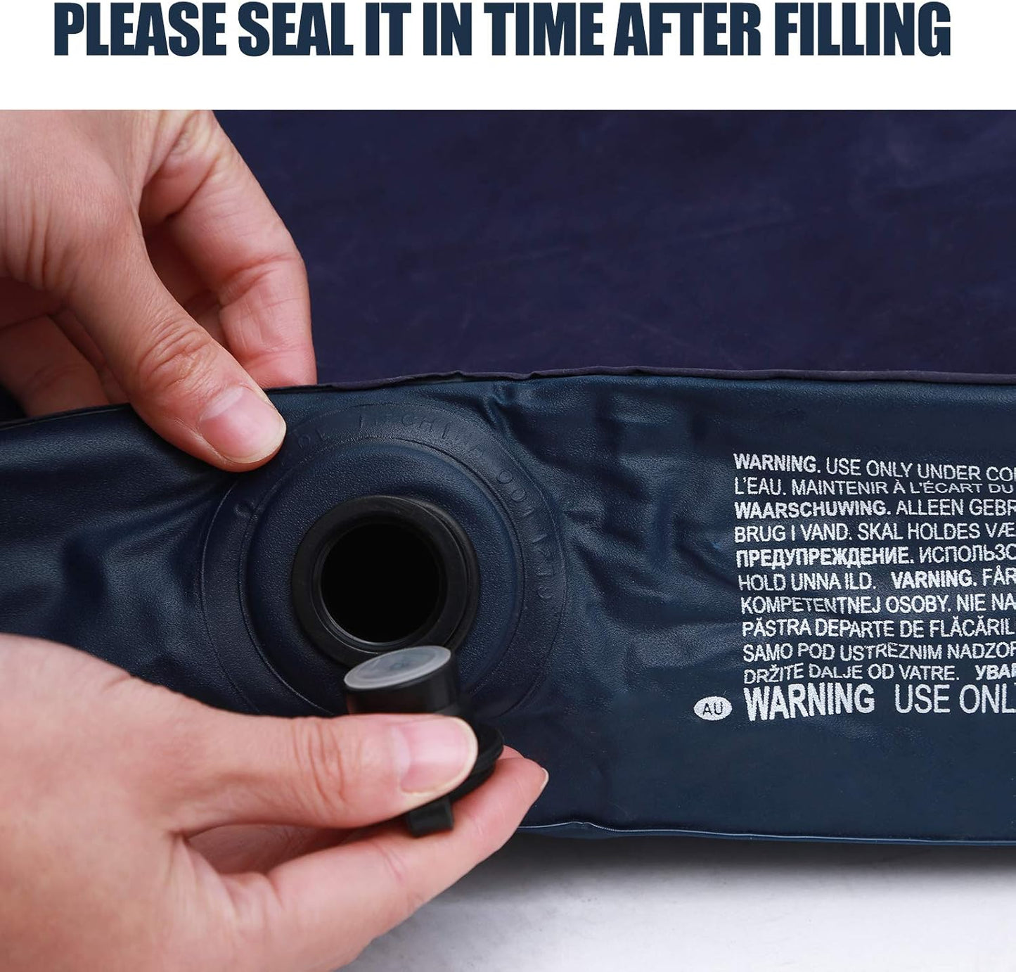 Twin Size Inflatable Air Mattress – Portable Blow‑Up Guest Bed with Built‑in Pump