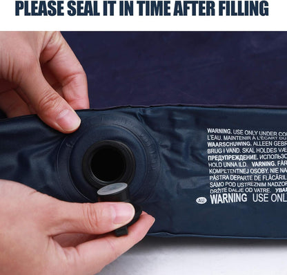 Twin Size Inflatable Air Mattress – Portable Blow‑Up Guest Bed with Built‑in Pump