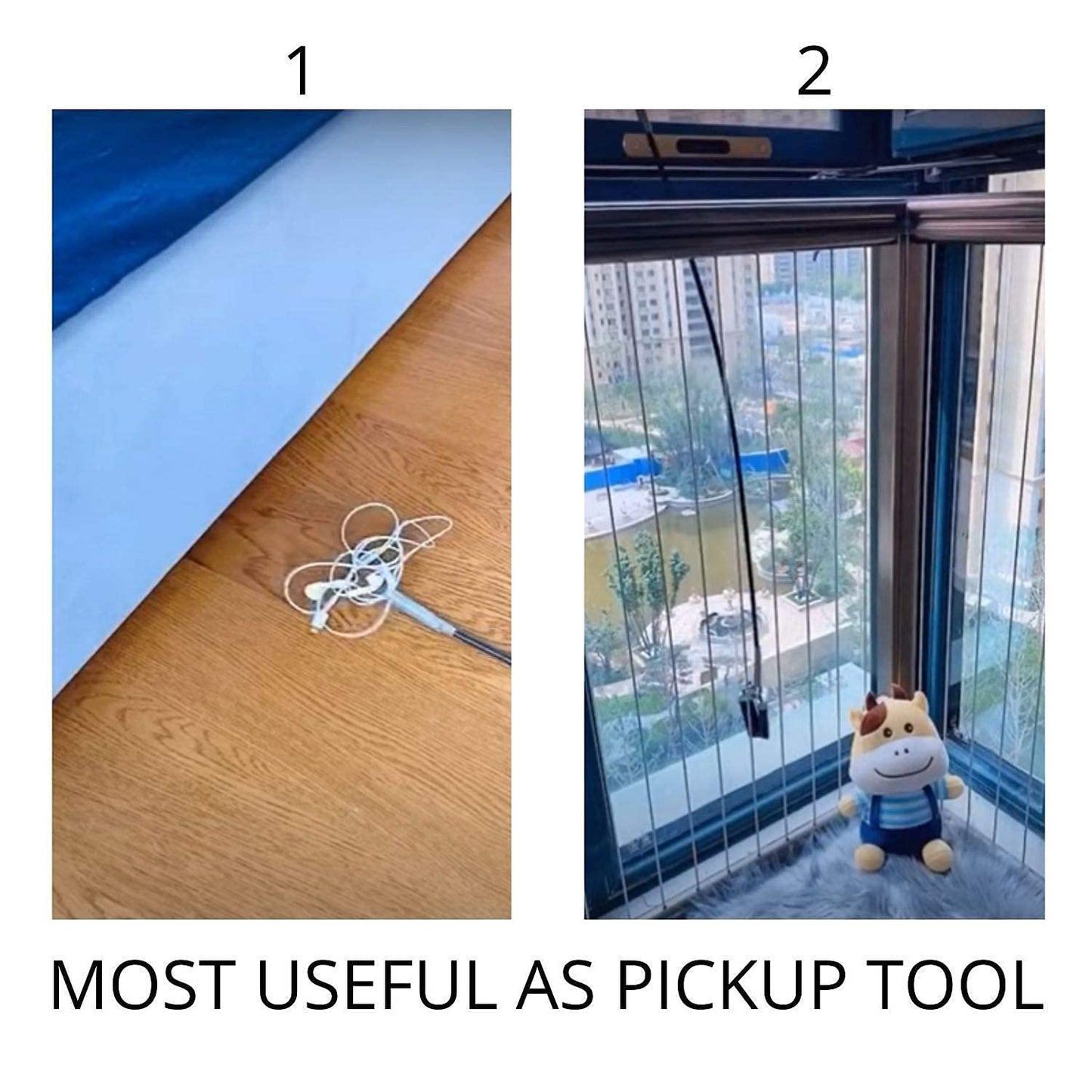 Stainless Steel 160cm Long Braided Wire Sewer Dredging Tools with Retractable Claw Clog