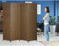 Fixer Foldable & Movable Hand-Woven Room Divider [200 x 180 cm] – Stretch Partition for Office, Bedroom, Living Room, Hotel Wall