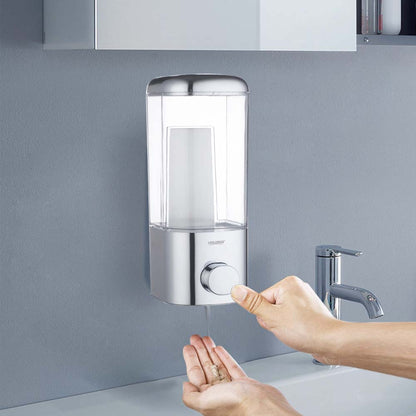 Universal Wall-Mounted Liquid Soap & Sanitizer Dispenser – Space-Saving Hygiene Solution 500ML