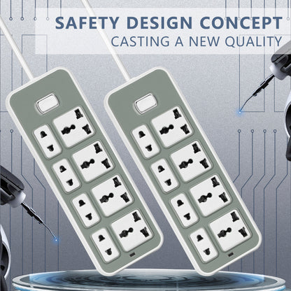 FIXER 5-Meter Multi-Plug Extension Board – 8 Universal Sockets with Power Switch, Surge Protection & Long Wire for Home, Office, and Appliances