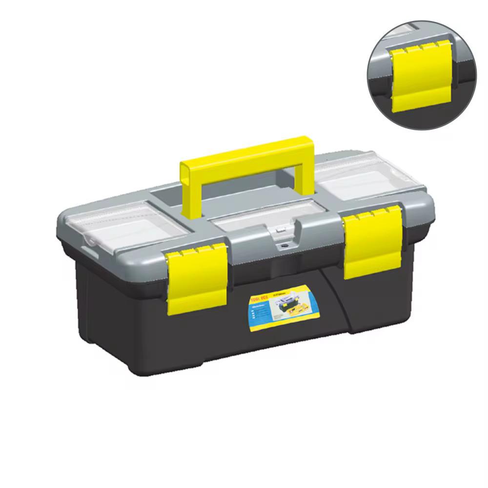 Fixer Heavy-Duty Multi-Compartment Tool Box with Organizer Lid – Portable Storage for Tools & Accessories