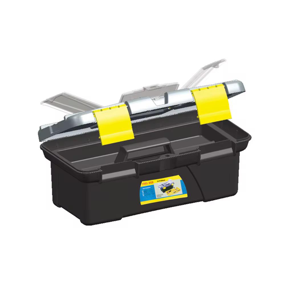 Fixer Heavy-Duty Multi-Compartment Tool Box with Organizer Lid – Portable Storage for Tools & Accessories