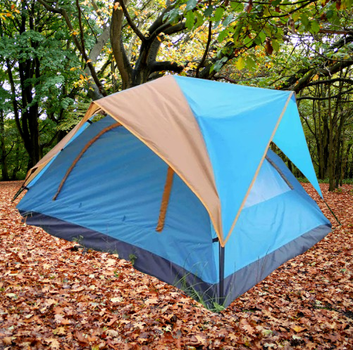4-Person Dome Camping Tent – Lightweight, Water-Resistant, 2-Season Outdoor Shelter with Dual Doors & Carry Bag