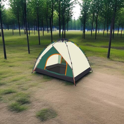 Automatic Pop-Up Camping Tent for 4–5 People – Hydraulic Quick Setup, Waterproof, UV-Proof & Portable Family Tent